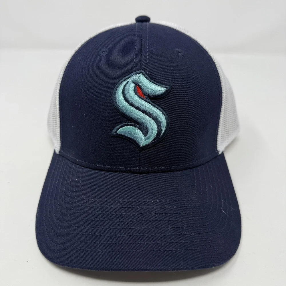 Seattle Kraken Hat Cap Snap Back Mens One Size Blue NHL Hockey American Needle